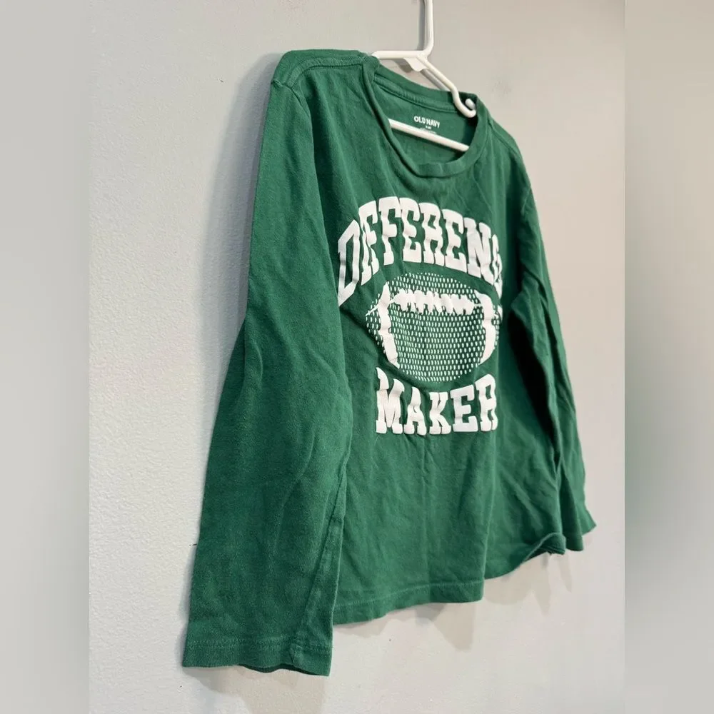 Kids’ Green Old Navy Difference Maker L/S Tee Size M (8) EUC